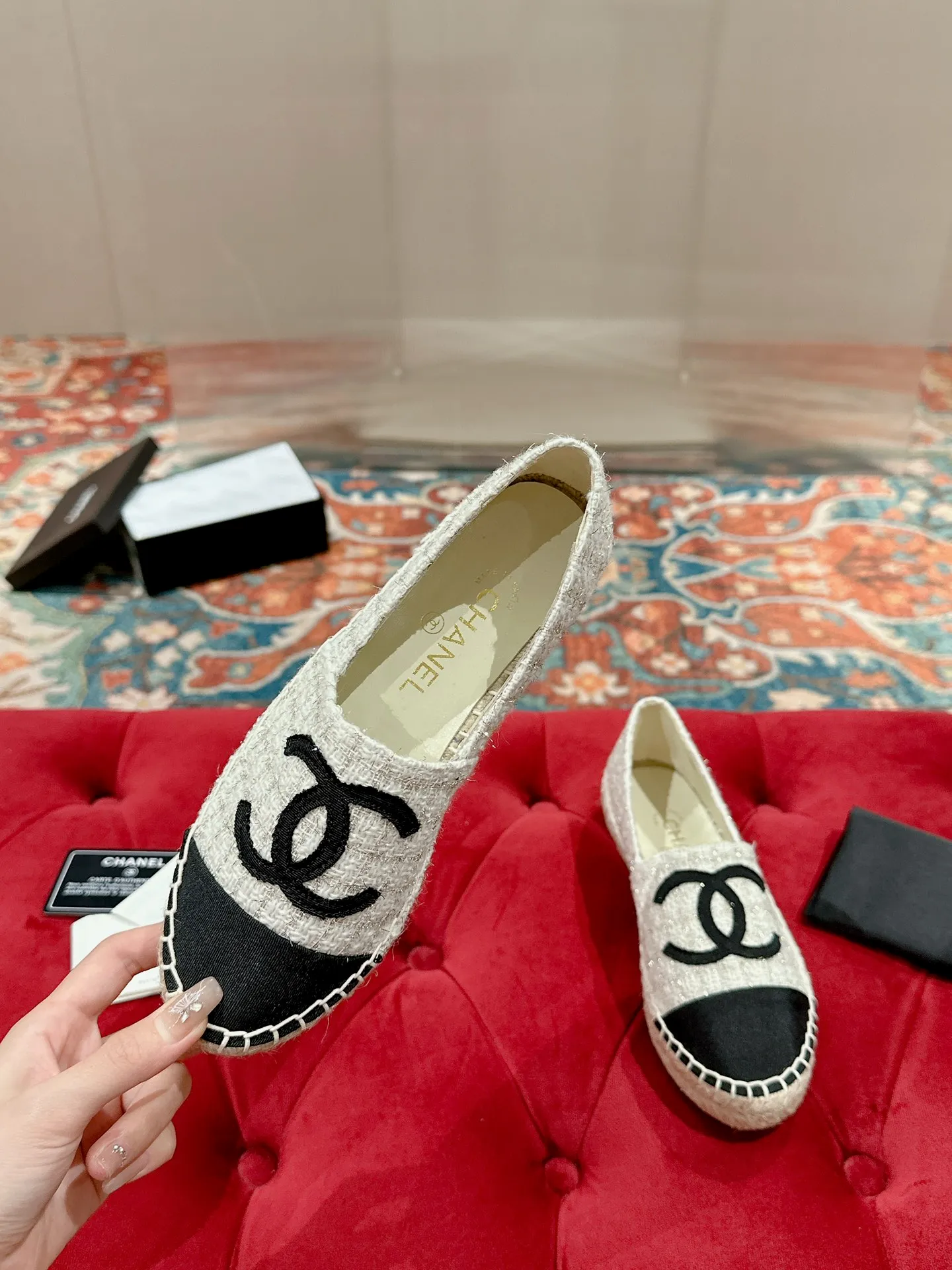 👟👟Ex-factory price 400👟👟 CHANEL 2024 early spring new fisherman shoes, top version 👏👏The inner pads are all made of original imported sheepskin! Code number: 35 - 40 (34.41.42 customized, non-returnable) standard code with full set of packaging